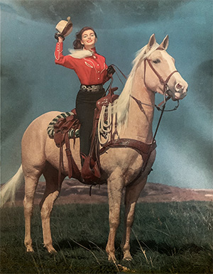 cowgirl on horse